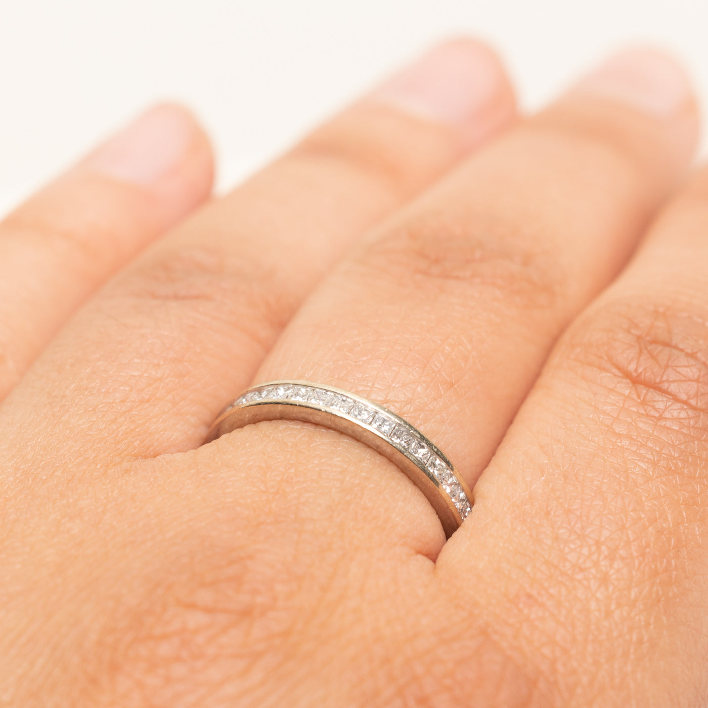Eternity Princess Cut Diamond Band | 1.00ctw | 2.55mm | SZ 7.5