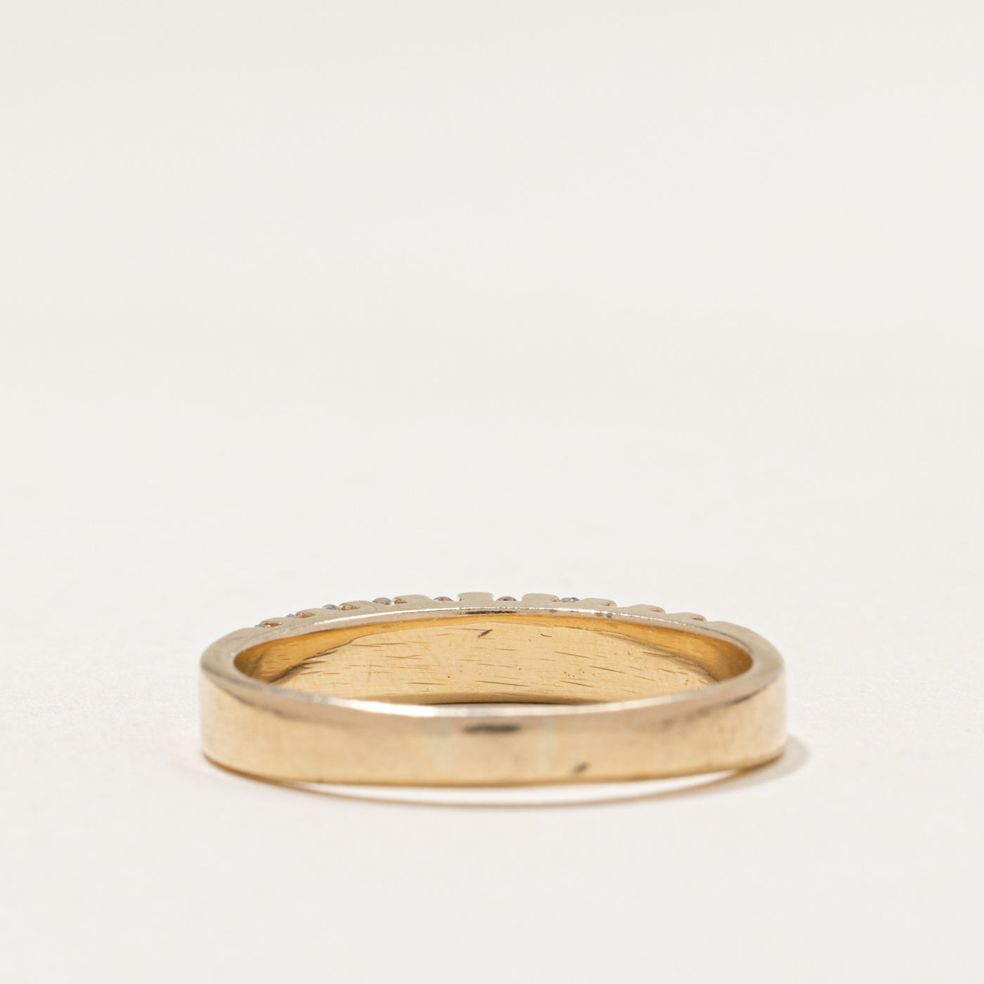 14k Channel Set Diamond Multi Column Ring | 0.20ctw | SZ 8