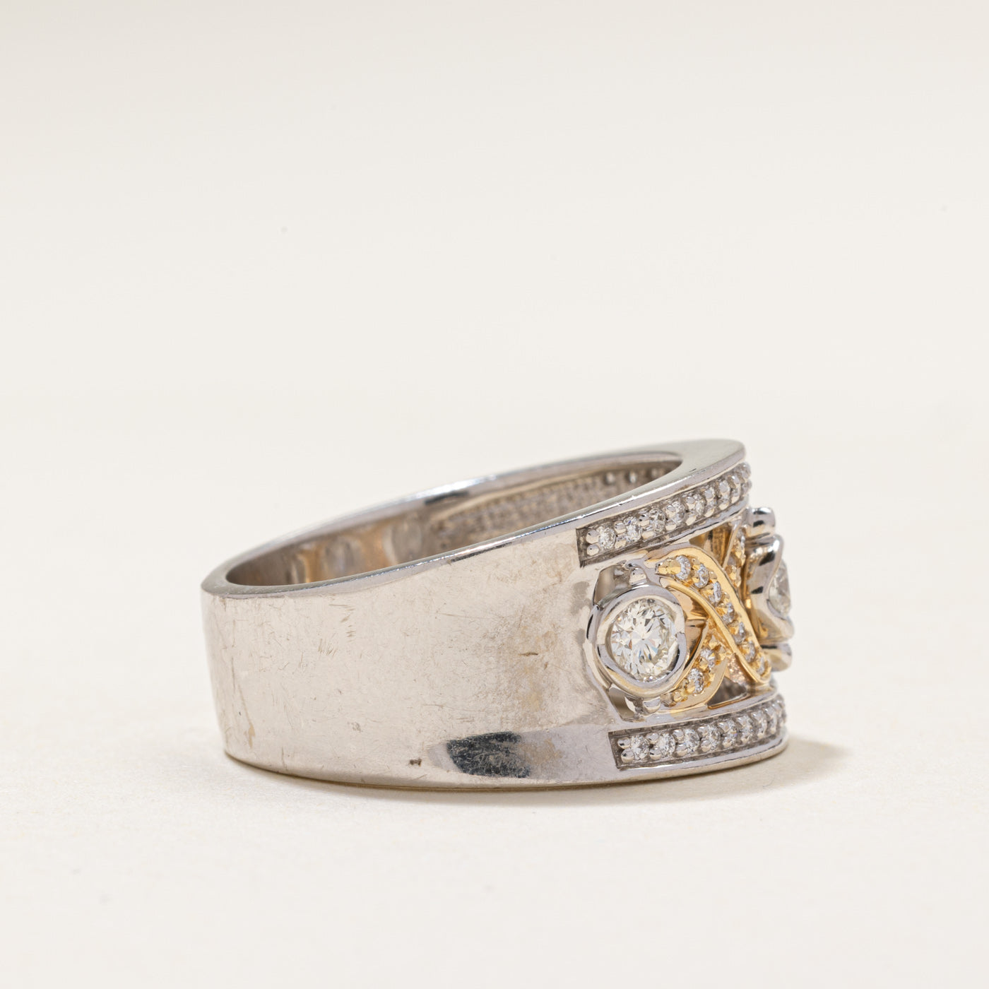 Canadian Diamond XO Design Ring | 0.70ctw | SZ 10