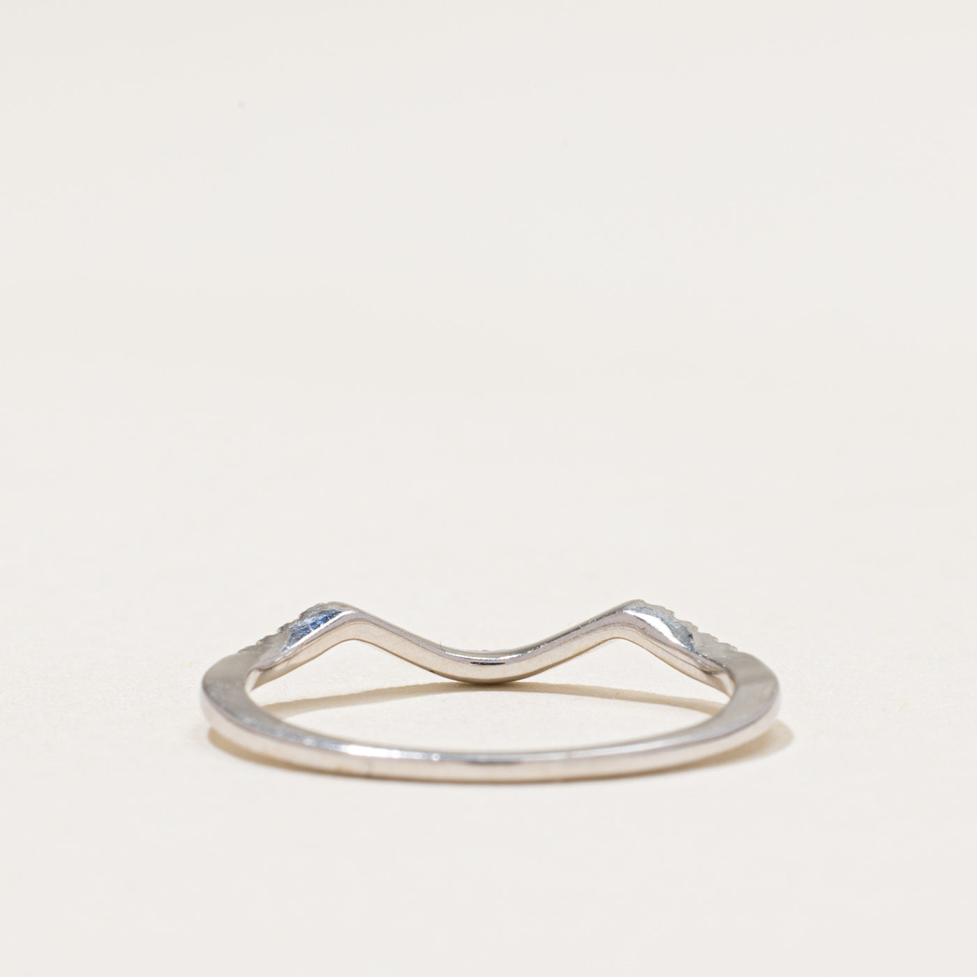 14k Semi Eternity Diamond Contour Ring | 0.21ctw | SZ 7.25