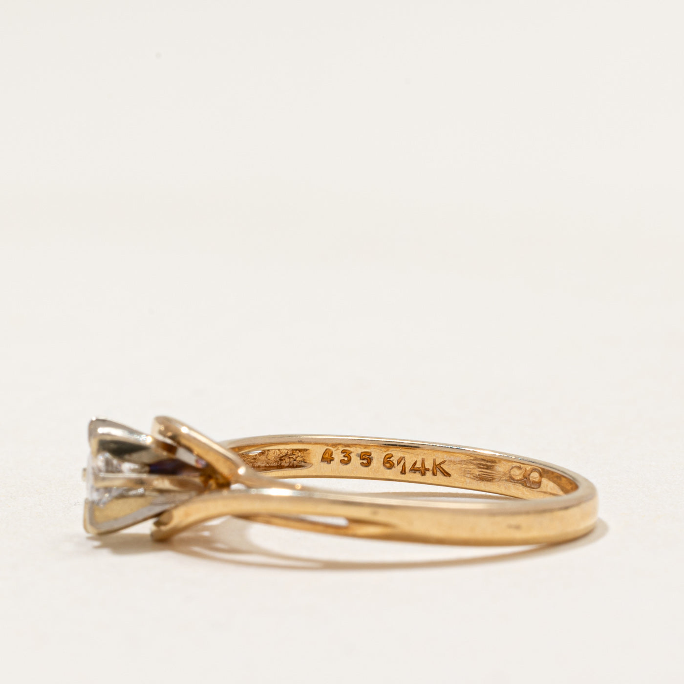 Diamond Petite Bypass Ring | 0.16ct | SZ 6