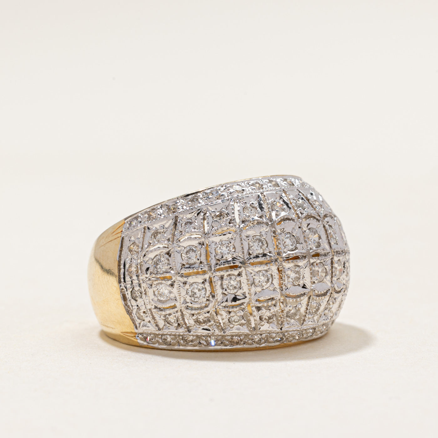 Diamond Cluster Dome Ring | 0.85ctw | SZ 6.5