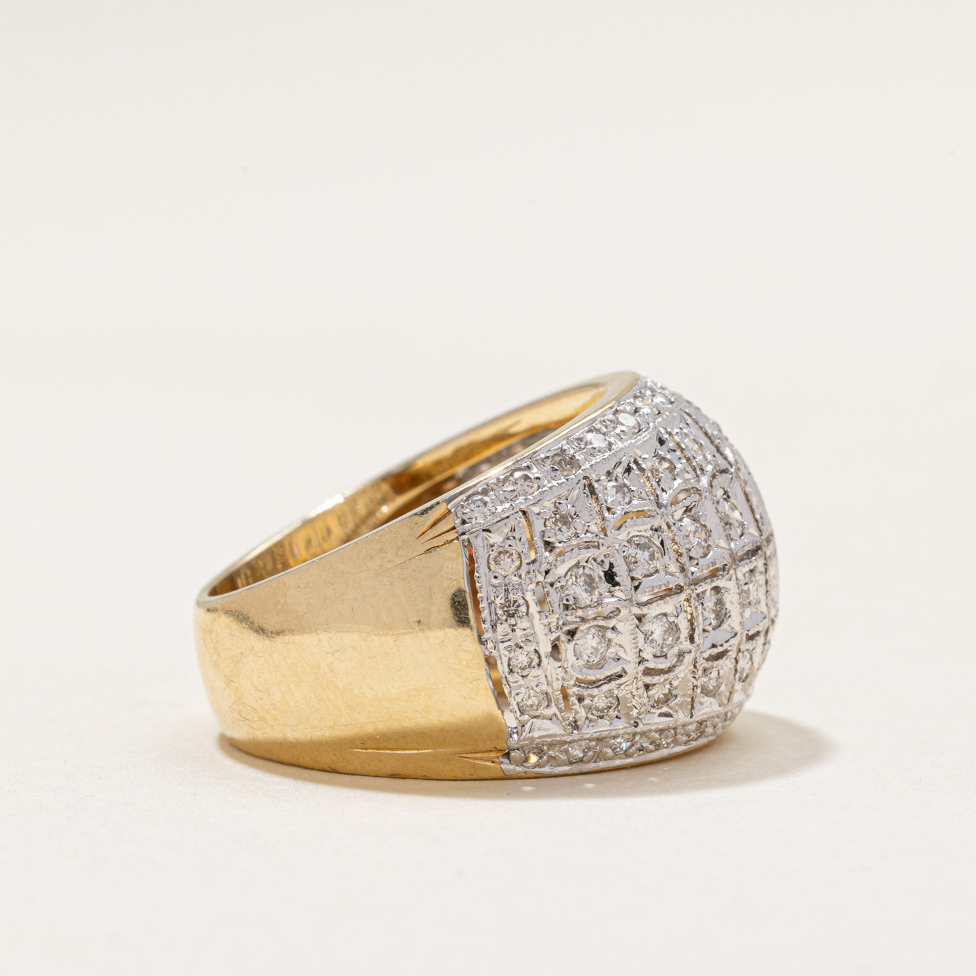 Diamond Cluster Dome Ring | 0.85ctw | SZ 6.5