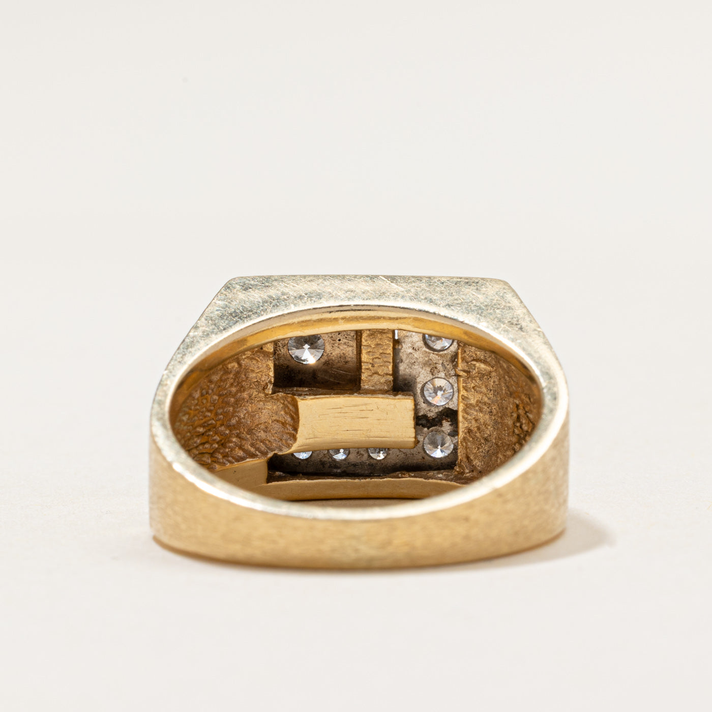 14k Diamond Signet Ring | 0.39ctw | SZ 7.5
