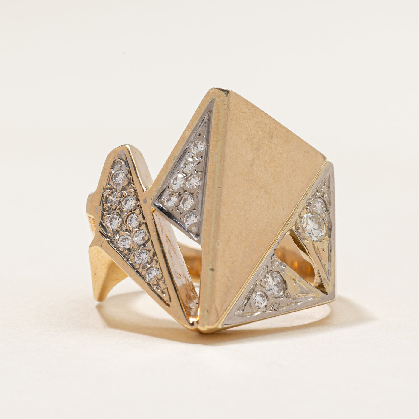Diamond Abstract Cocktail Ring | 0.35ctw | SZ 8.5