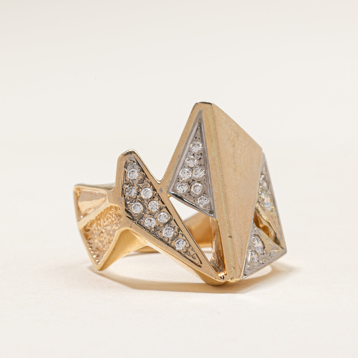 Diamond Abstract Cocktail Ring | 0.35ctw | SZ 8.5