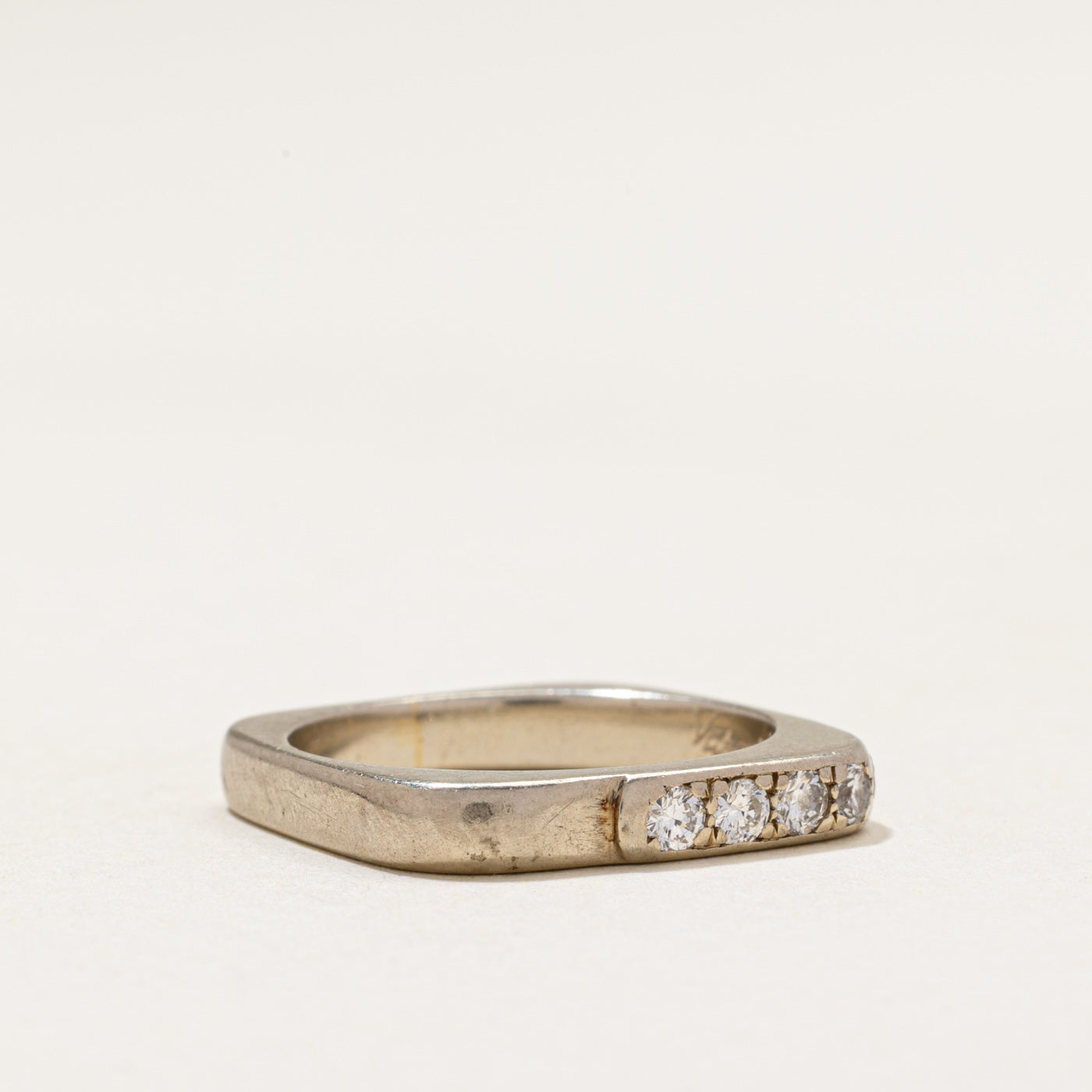 Soft Square Diamond Ring | 0.27ctw | SZ 5.5
