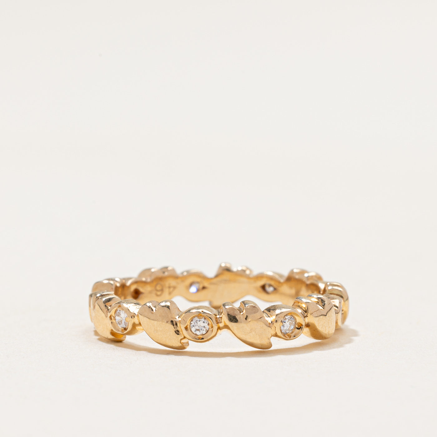 Eternity Diamond Textured Band | 0.18ctw | SZ 6.75