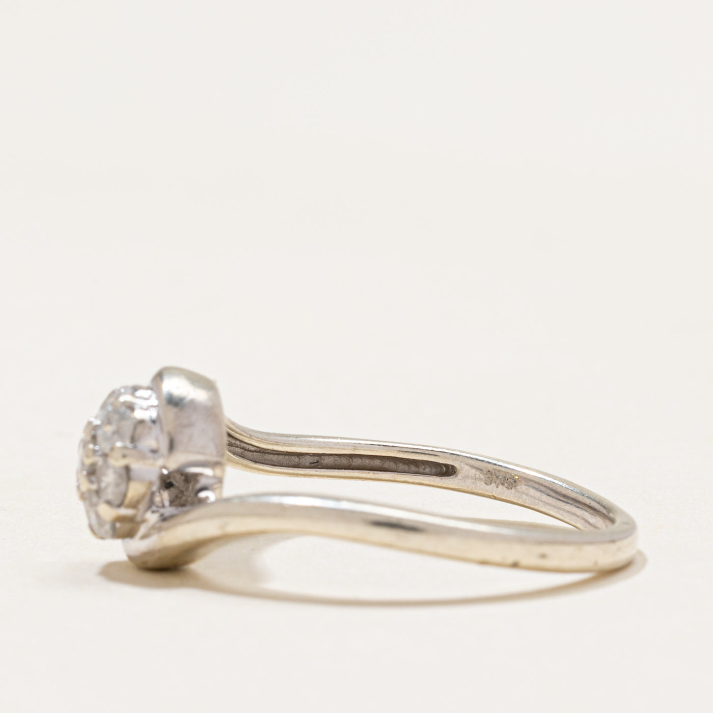 Diamond Cluster Bypass Ring | 0.25ctw | SZ 6