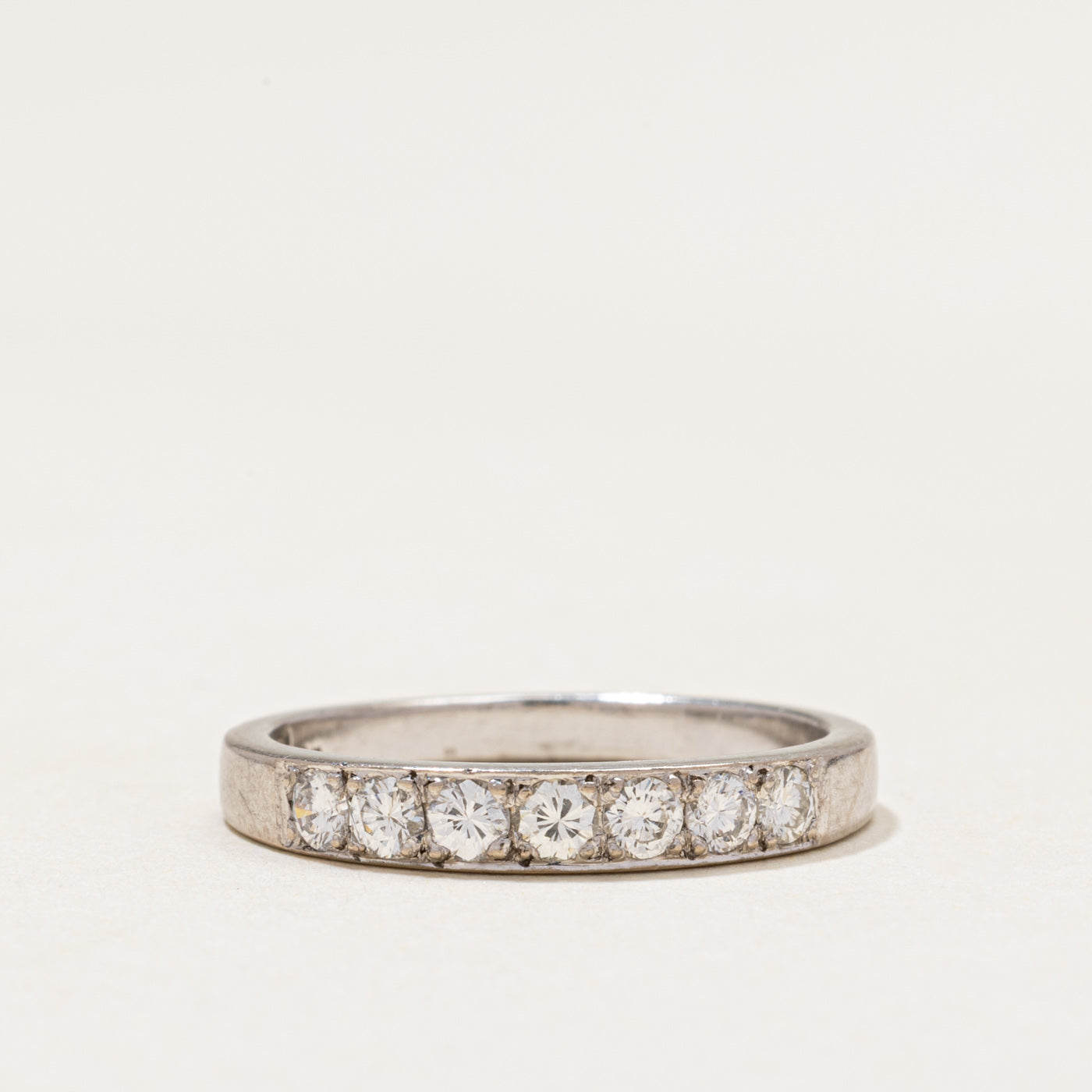 Silver Diamond Band | 0.42ctw | SZ 6.5