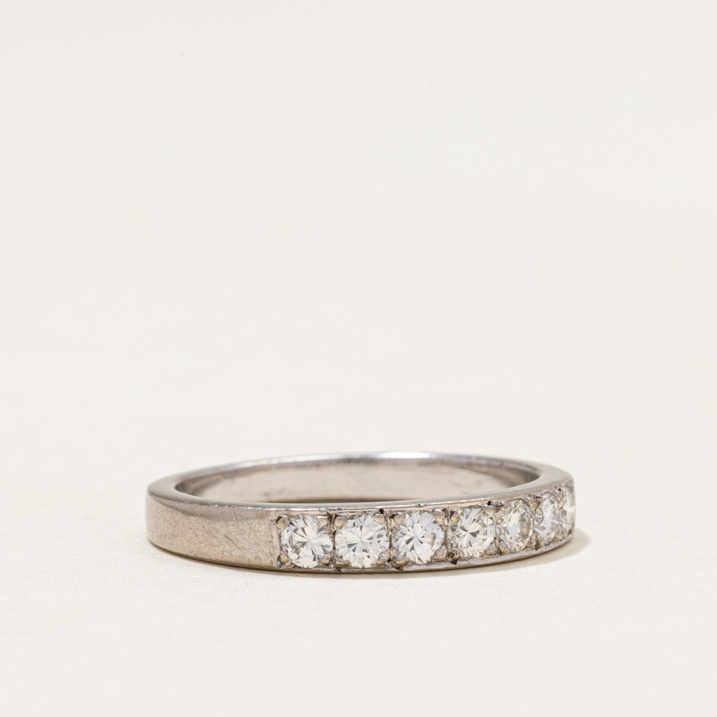 Silver Diamond Band | 0.42ctw | SZ 6.5