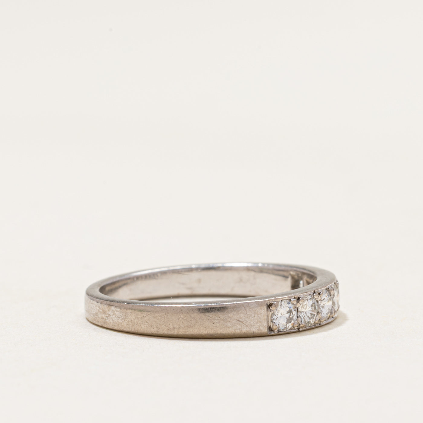 Silver Diamond Band | 0.42ctw | SZ 6.5