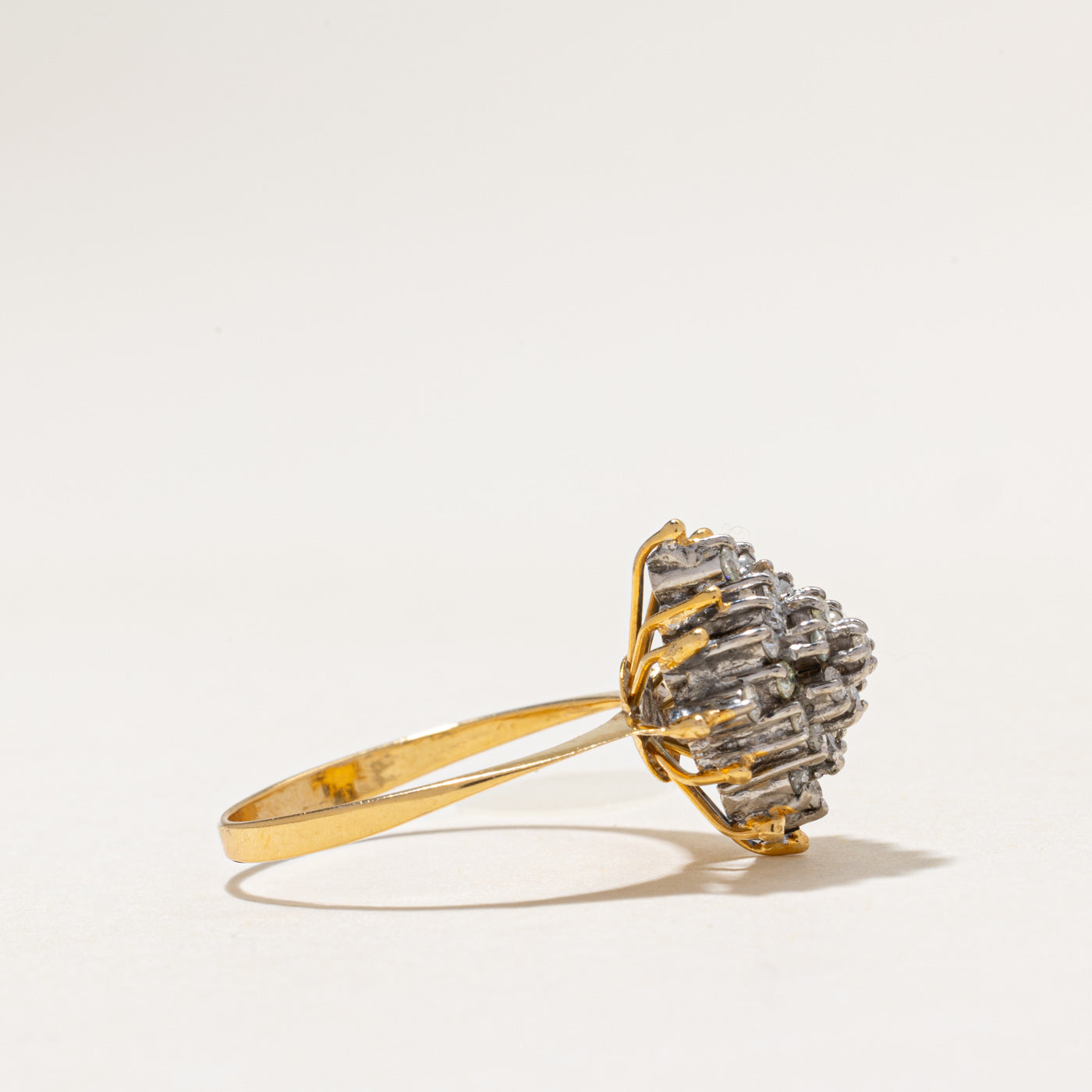 Diamond Snowflake Cluster Ring | 0.37ctw | SZ 7.25
