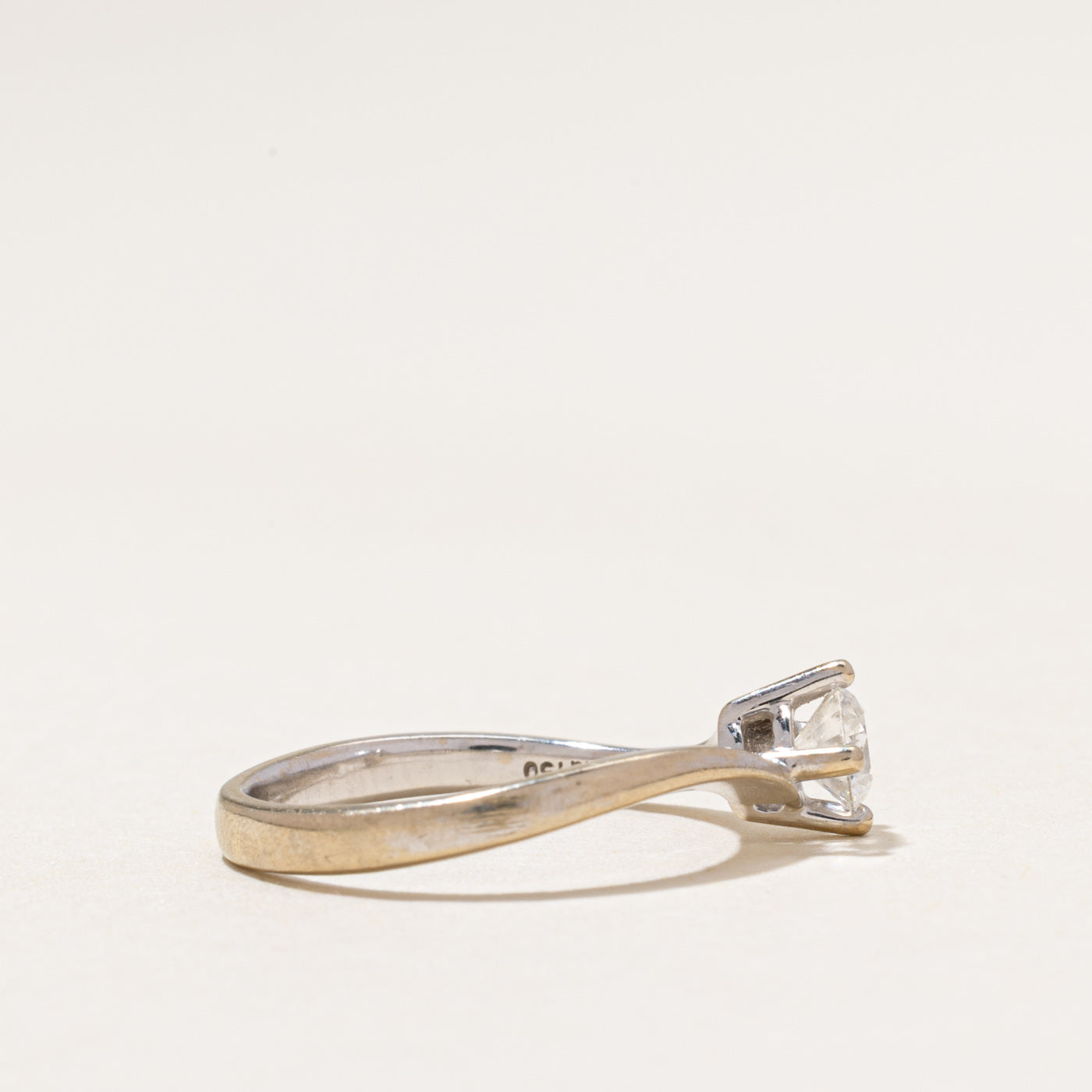 Solitaire Diamond Bypass Ring | 0.35ct | SZ 5