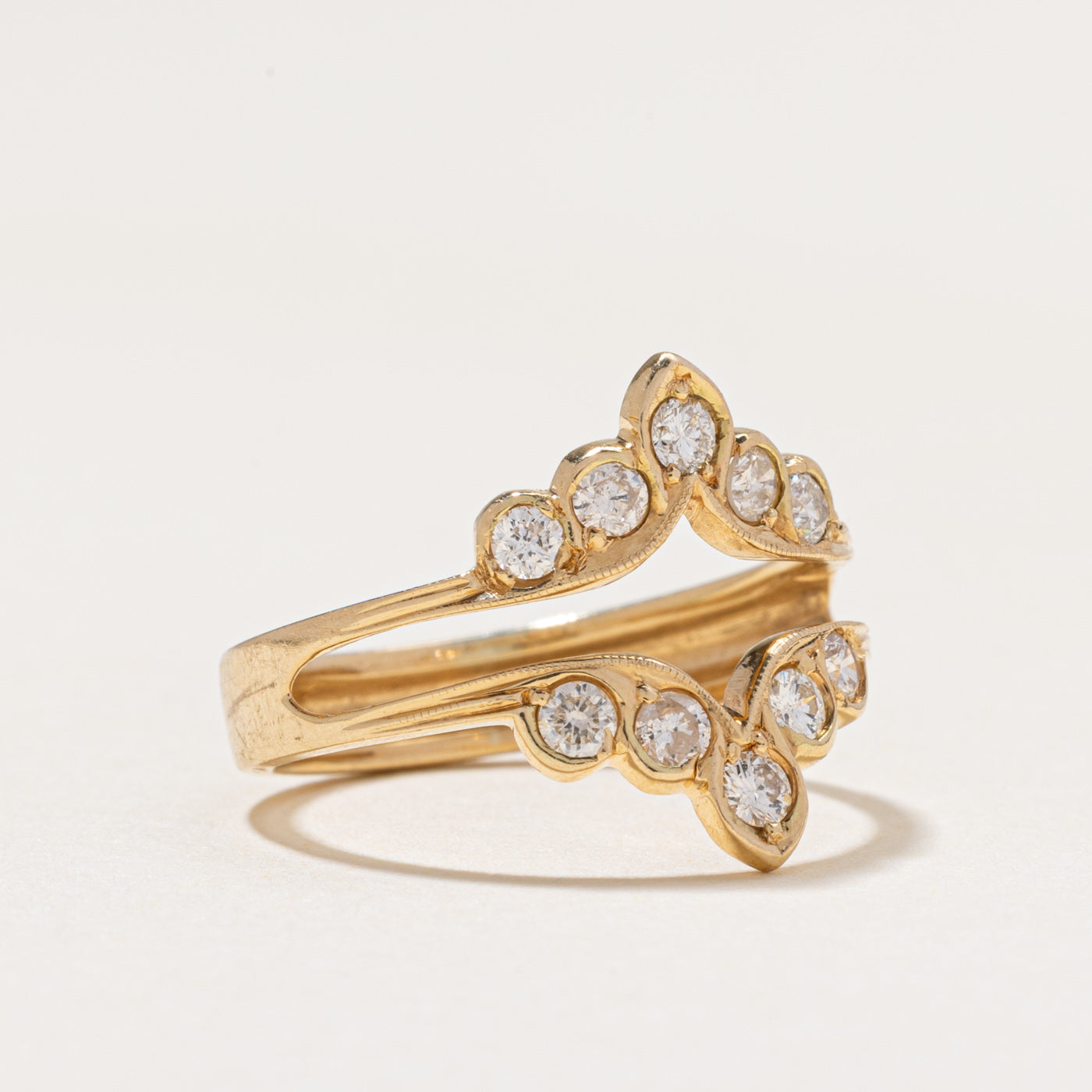 14k Diamond Ring Guard | 0.50ctw | SZ 5.25