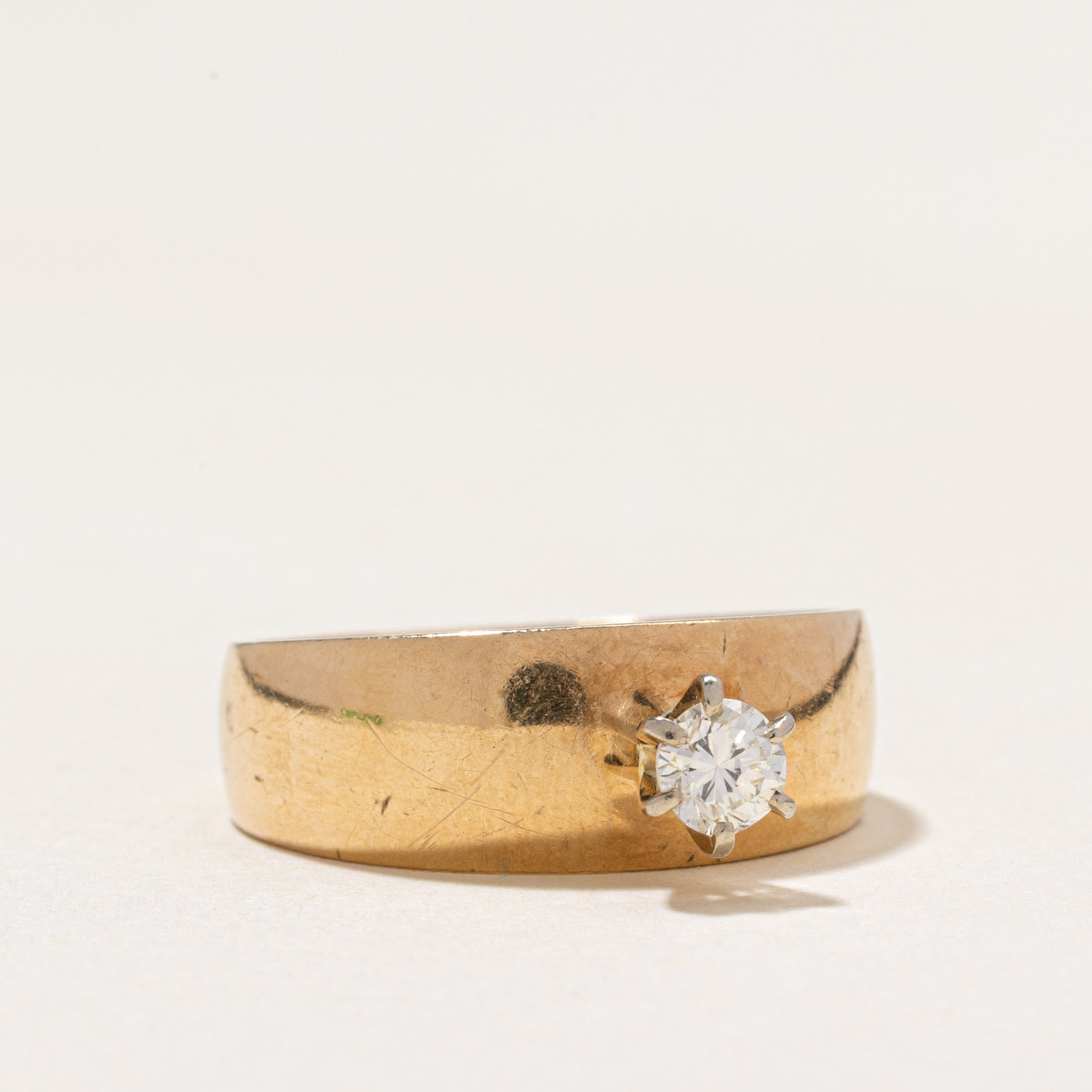 Solitaire High Set Diamond Ring | 0.20ct | SZ 6
