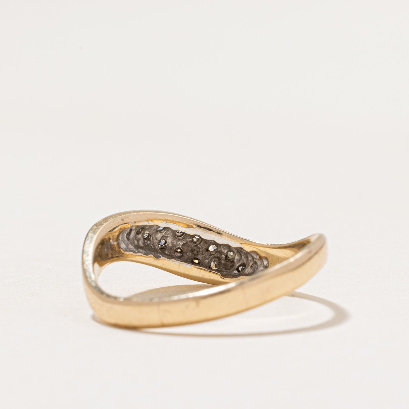 Diamond Waterfall Wave Ring | 0.12ctw | SZ 8