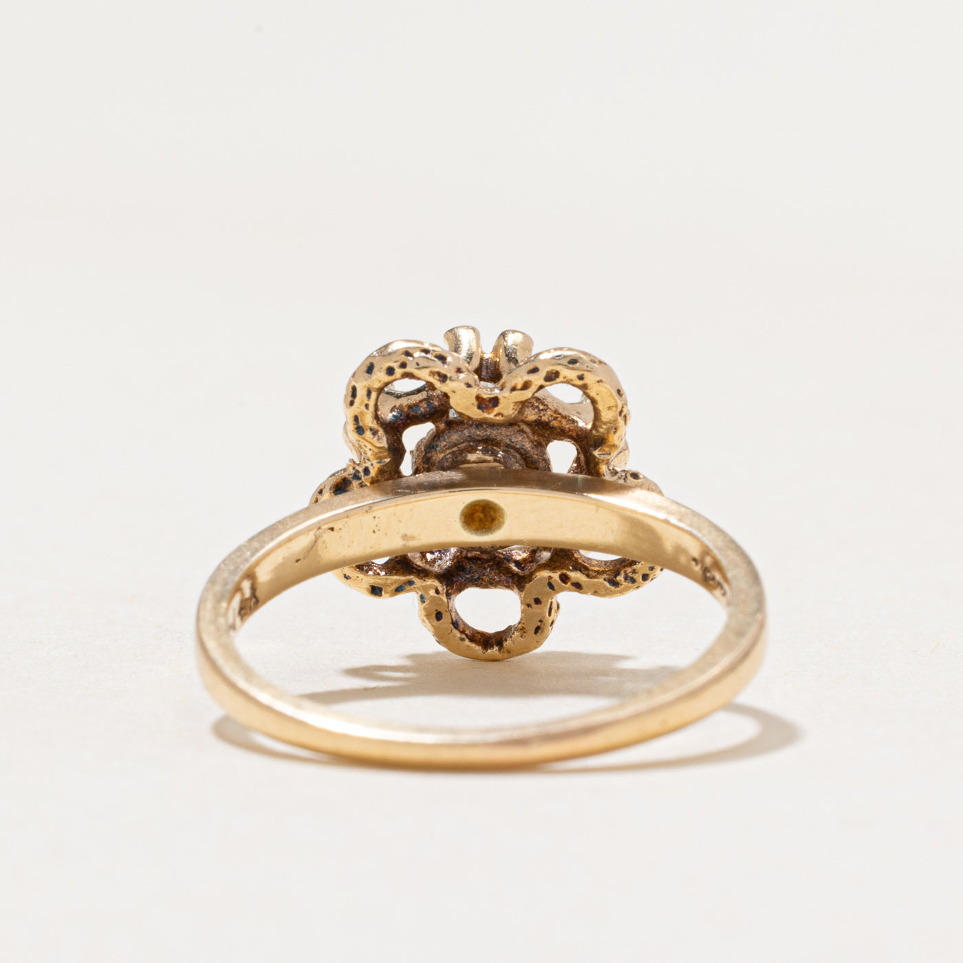 Diamond Openwork Flower Ring | 0.18ct | SZ 4.5