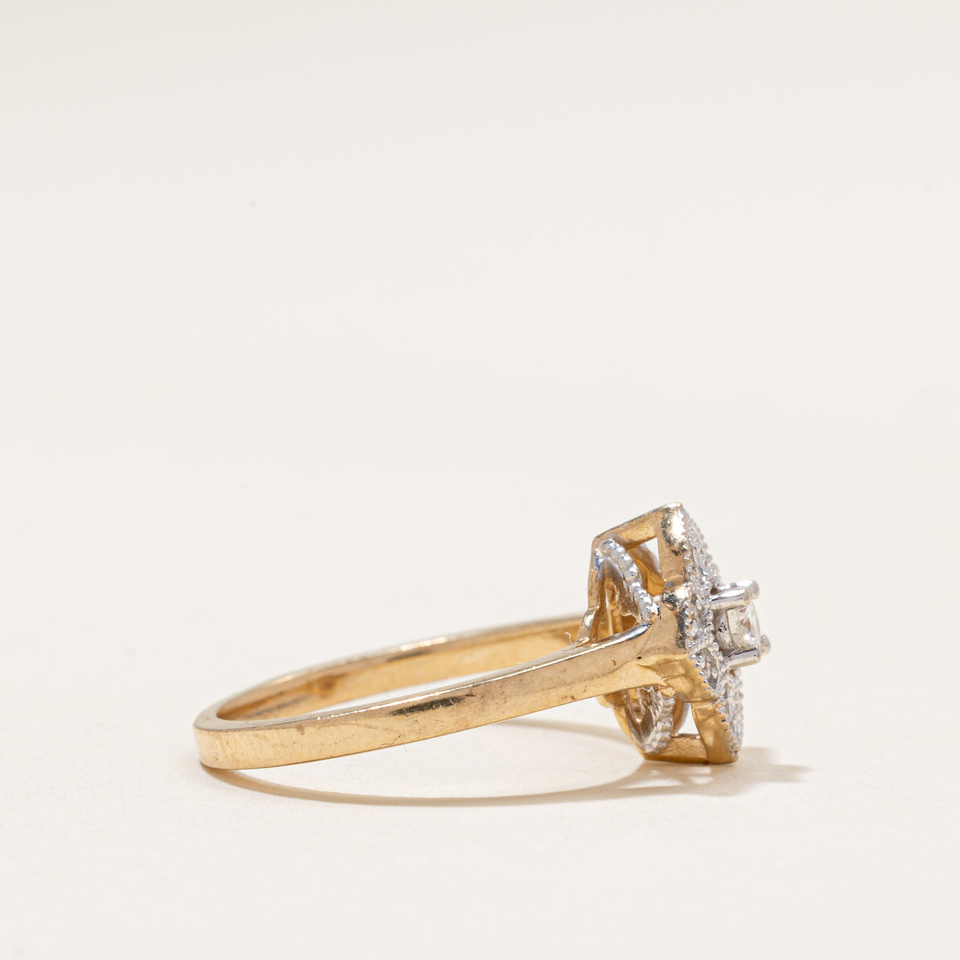 10k Diamond Cluster Ring | 0.18ctw | SZ 6.25