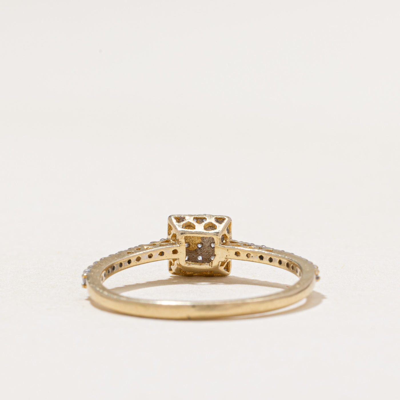 Diamond Square Cluster Ring | 0.45ctw | SZ 6.75