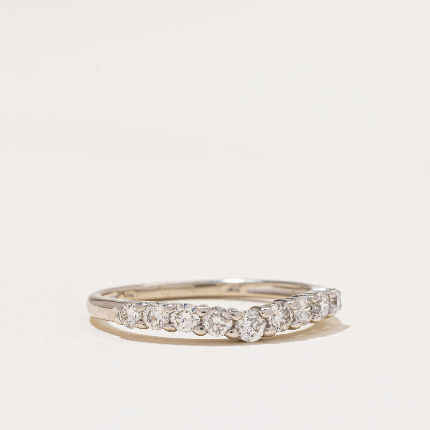 Semi Eternity Diamond Contour Ring | 0.55ctw | SZ 7
