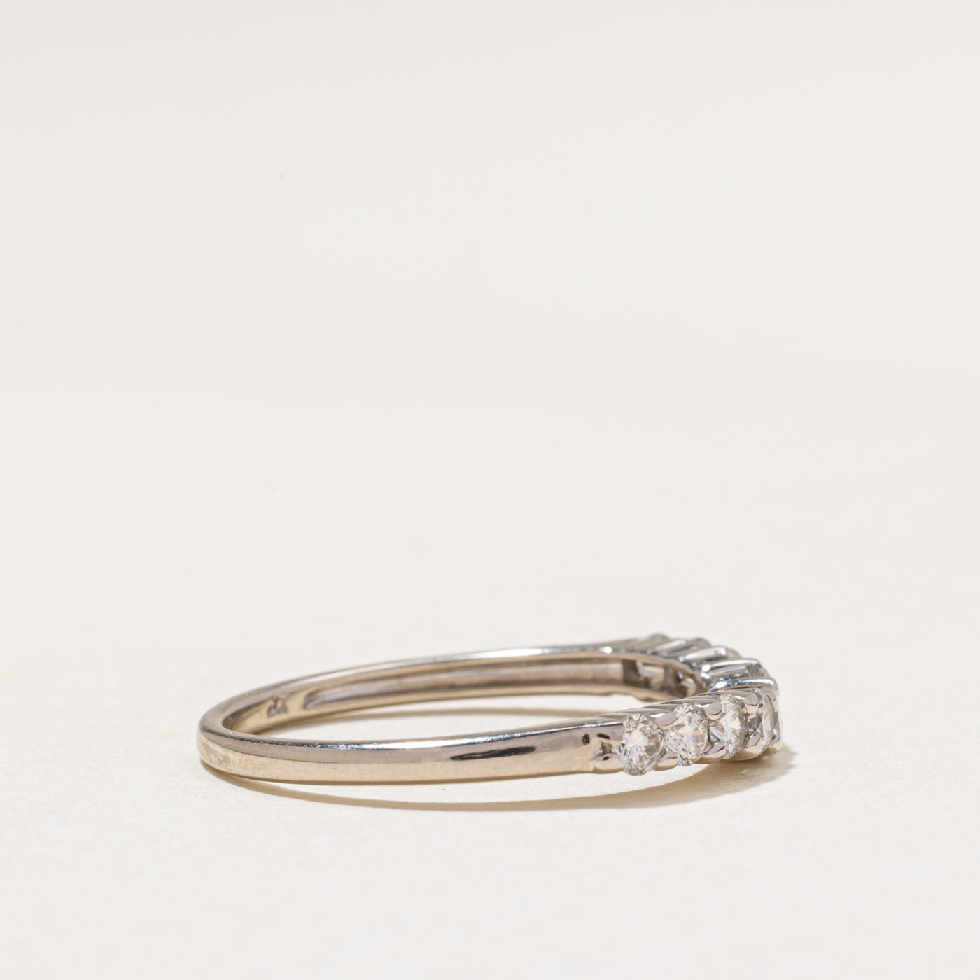 Semi Eternity Diamond Contour Ring | 0.55ctw | SZ 7