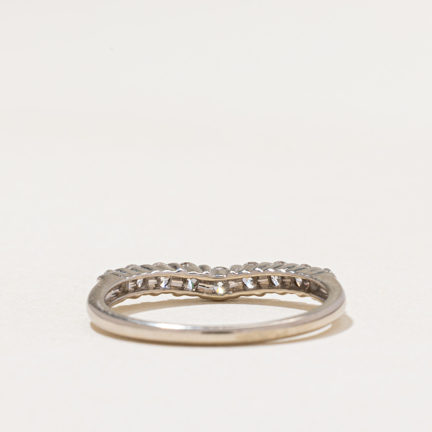 Semi Eternity Diamond Contour Ring | 0.55ctw | SZ 7