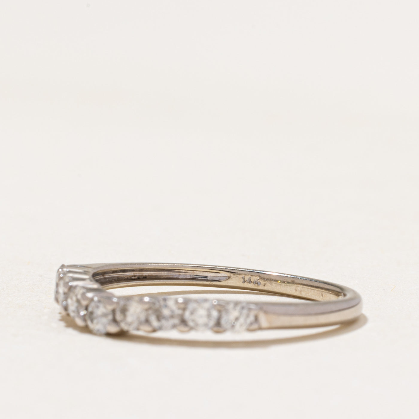 Semi Eternity Diamond Contour Ring | 0.55ctw | SZ 7