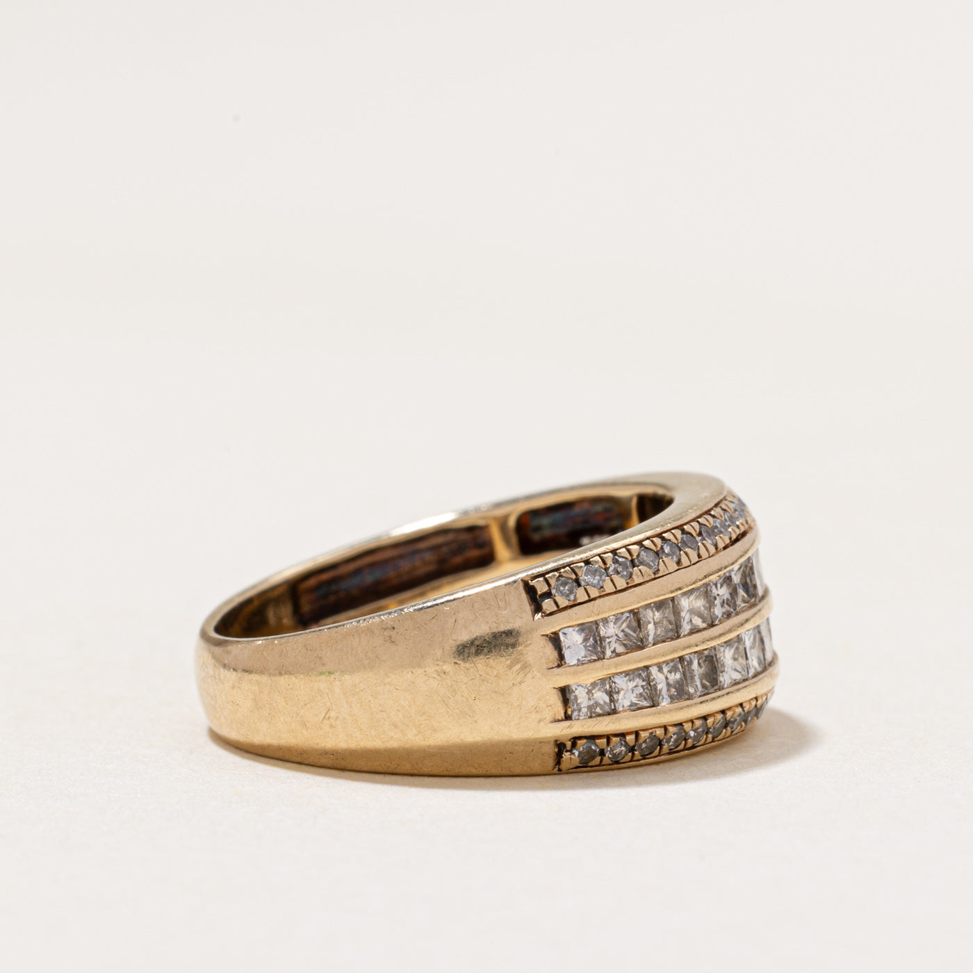Multi Row Semi Eternity Diamond Ring | 1.17ctw | SZ 5.5