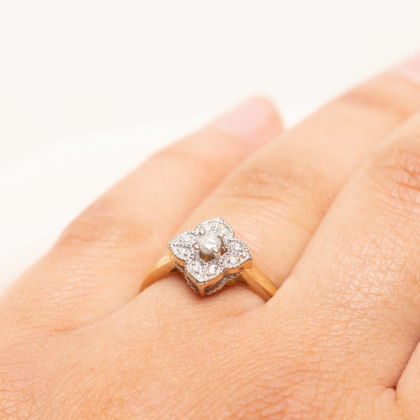 10k Diamond Cluster Ring | 0.18ctw | SZ 6.25