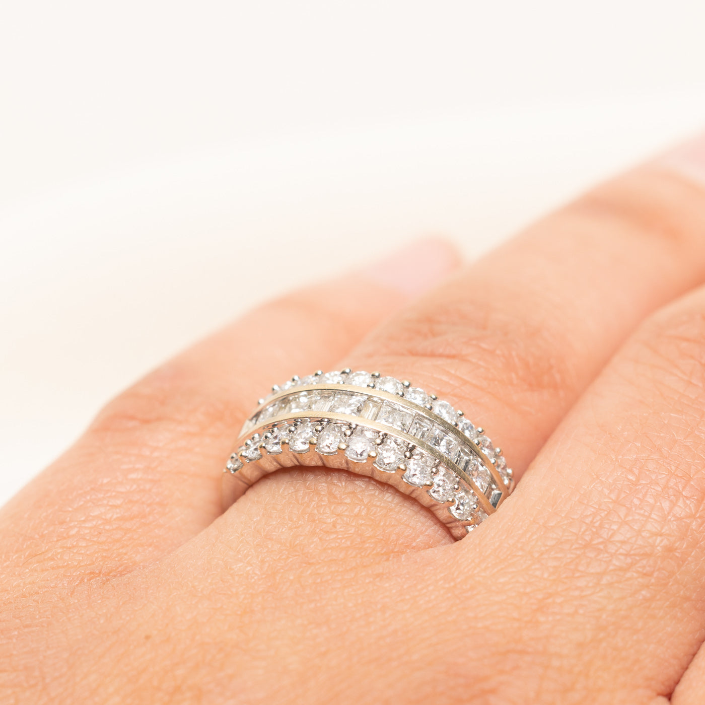 Multi Row Multi Cut Diamond Ring | 1.50ctw | SZ 7.5