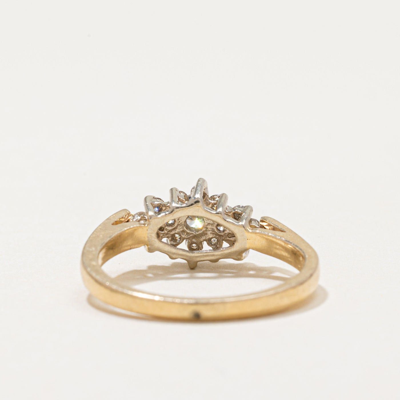 Basket Set Diamond Cluster Ring | 0.26ctw | SZ 5