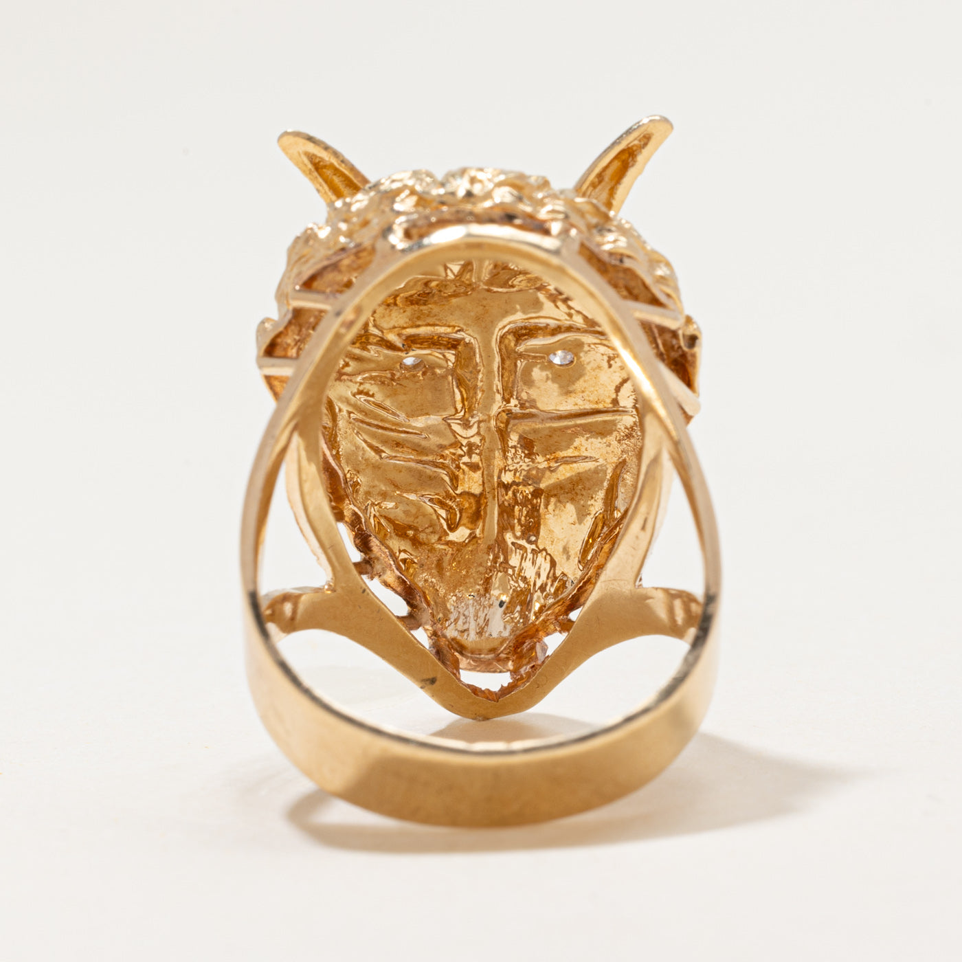 Diamond Devil Statement Ring | 0.006ctw | SZ 8.75