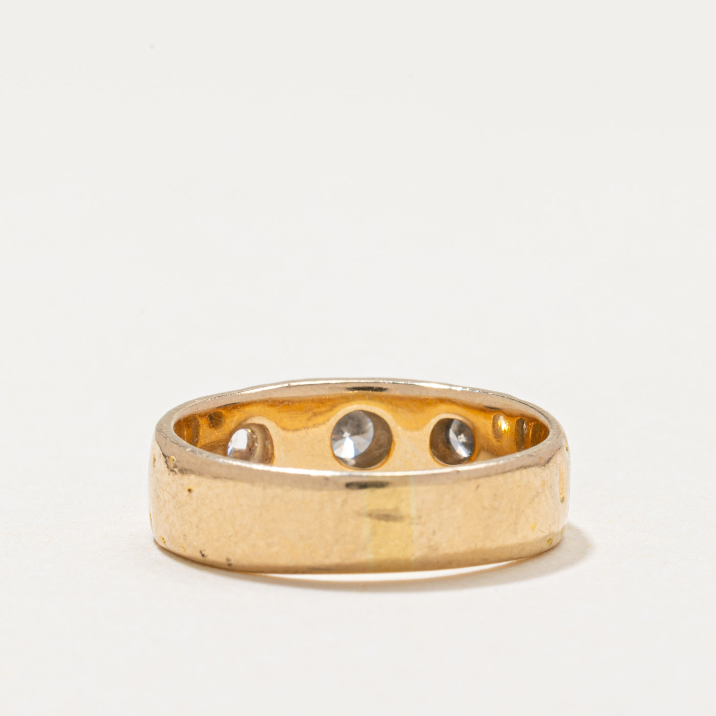 14k Diamond Textured Ring | 0.37ctw | SZ 4