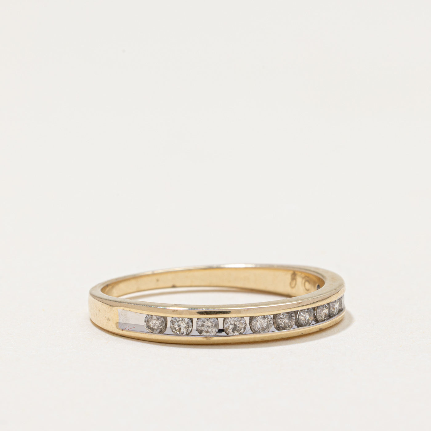 Channel Set Semi Eternity Diamond Band | 0.24ctw | SZ 7.25