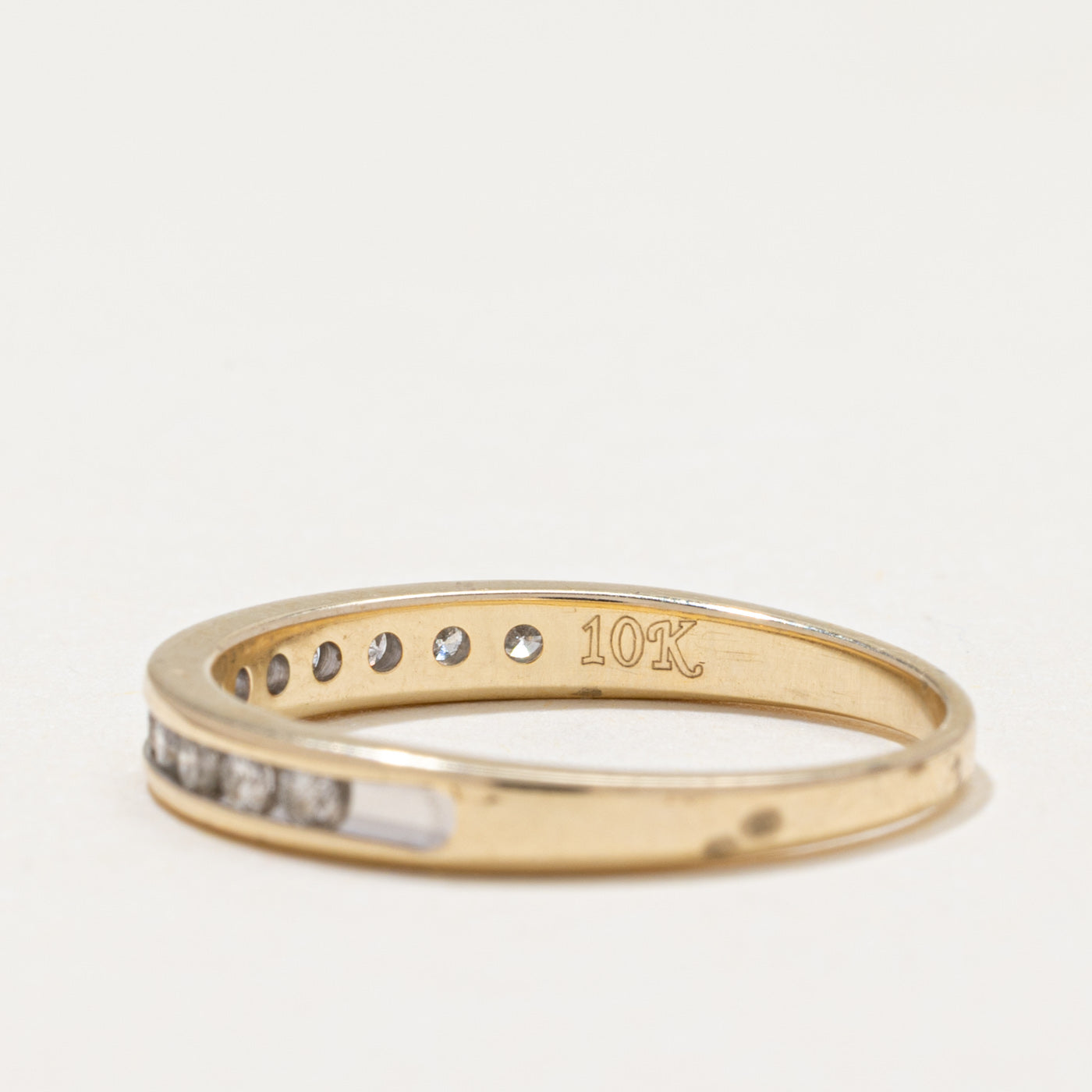 Channel Set Semi Eternity Diamond Band | 0.24ctw | SZ 7.25