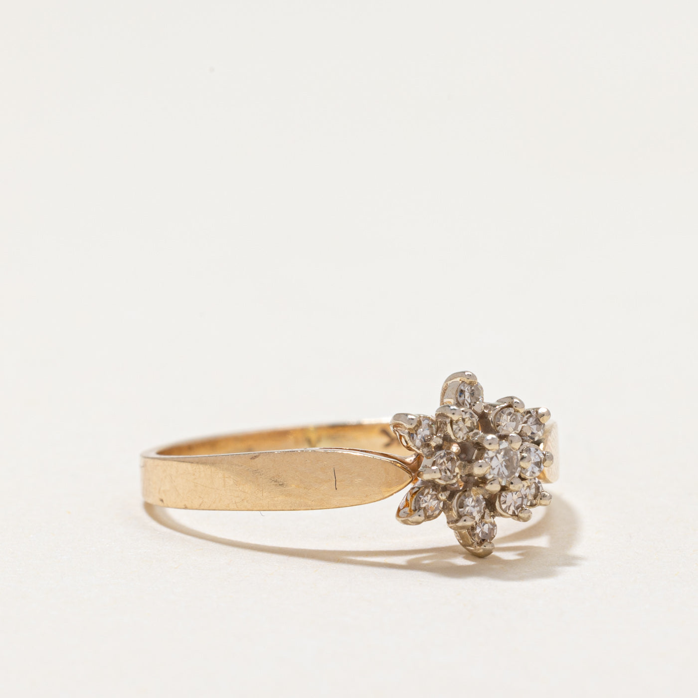 Diamond Cluster Ring | 0.16ctw | SZ 7.25
