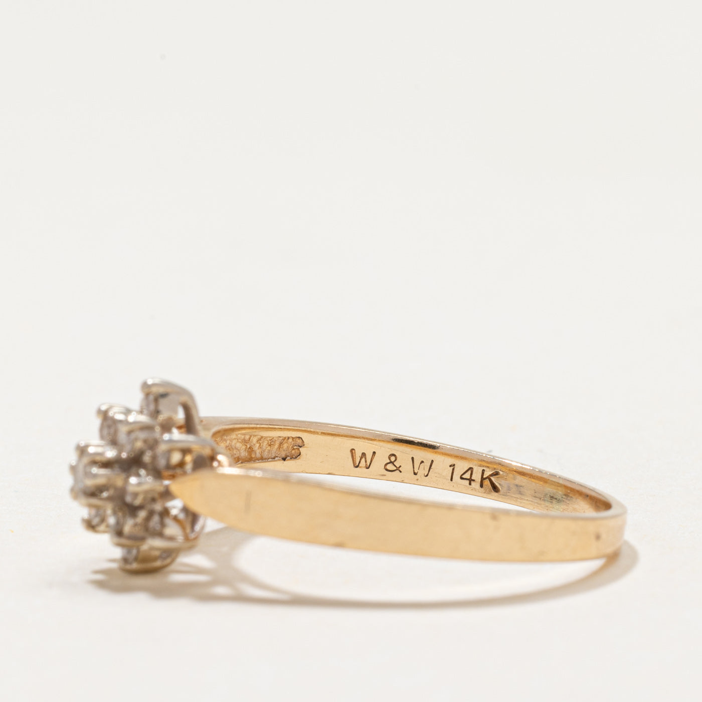 Diamond Cluster Ring | 0.16ctw | SZ 7.25