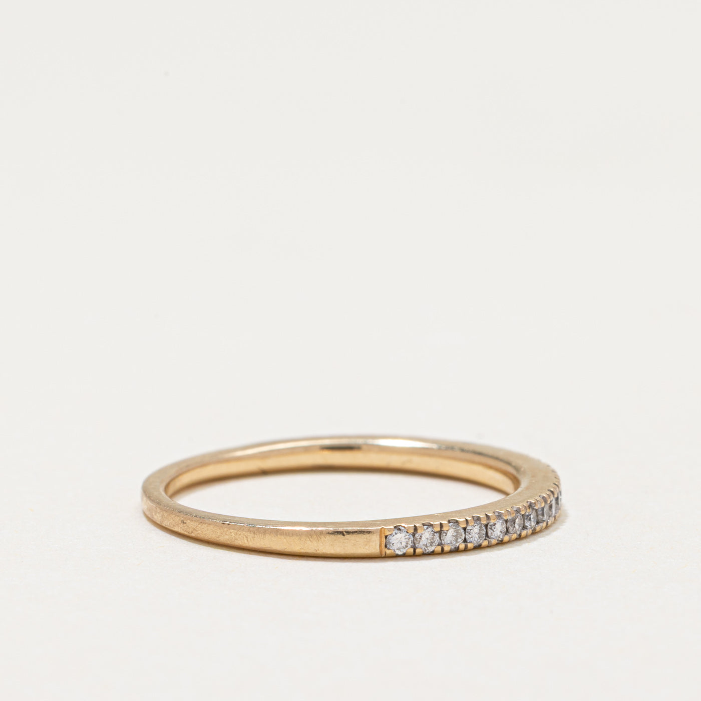 Alliance demi-éternité en diamants | 0,18 ct | 2,00 mm | Taille 6