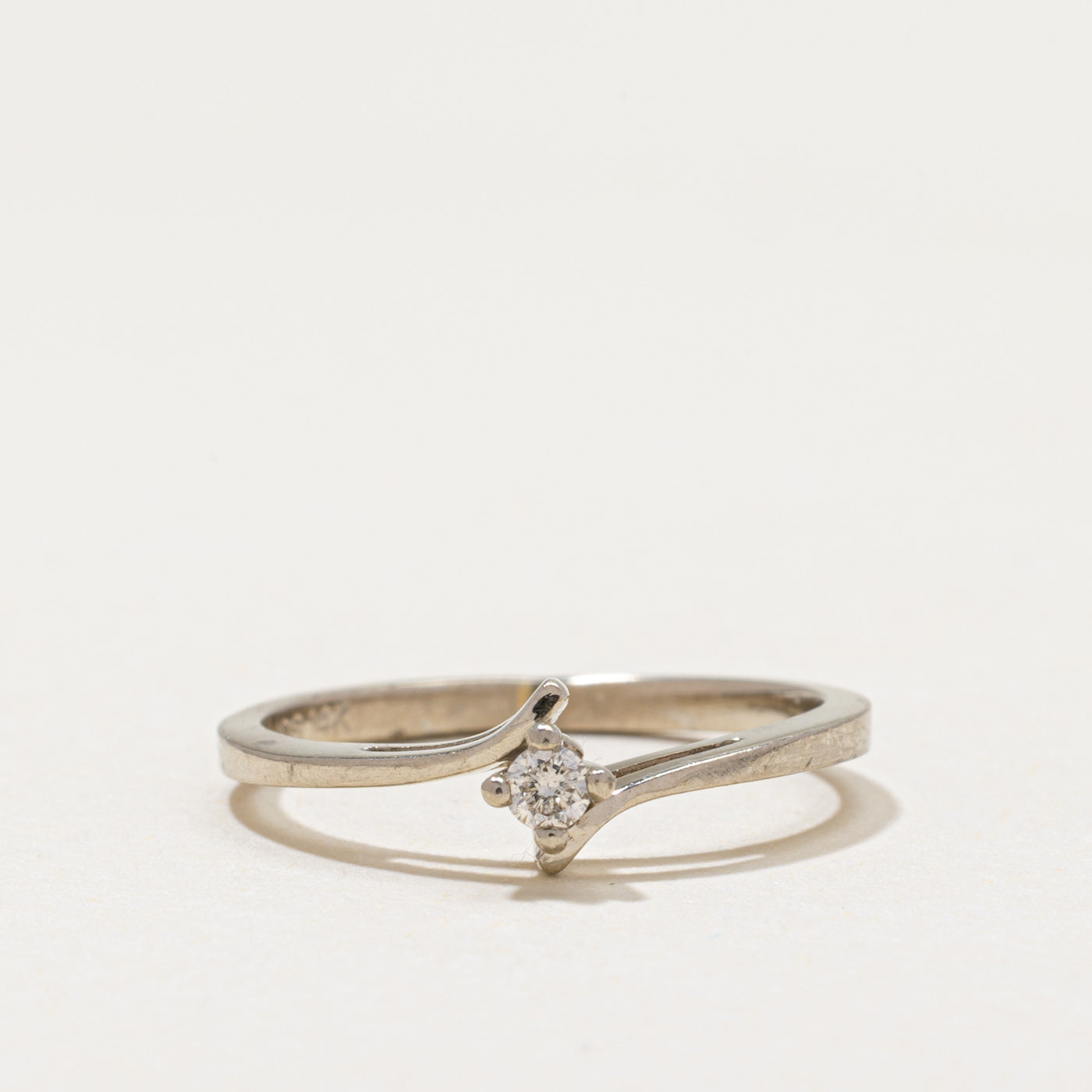 14k Diamond Bypass Ring | 0.05ct | SZ 5