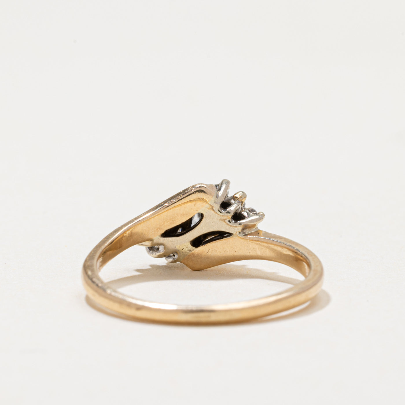 Diamond Cluster Bypass Ring | 0.22ctw | SZ 5.75