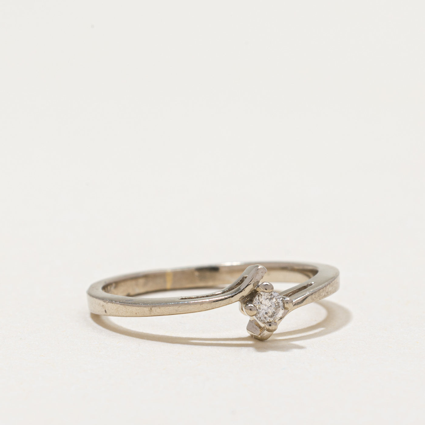 14k Diamond Bypass Ring | 0.05ct | SZ 5