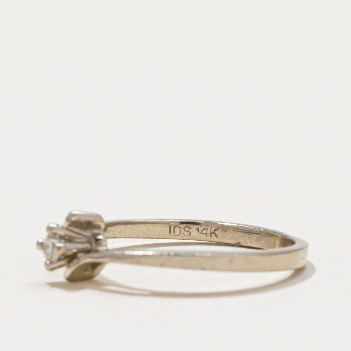 14k Diamond Bypass Ring | 0.05ct | SZ 5