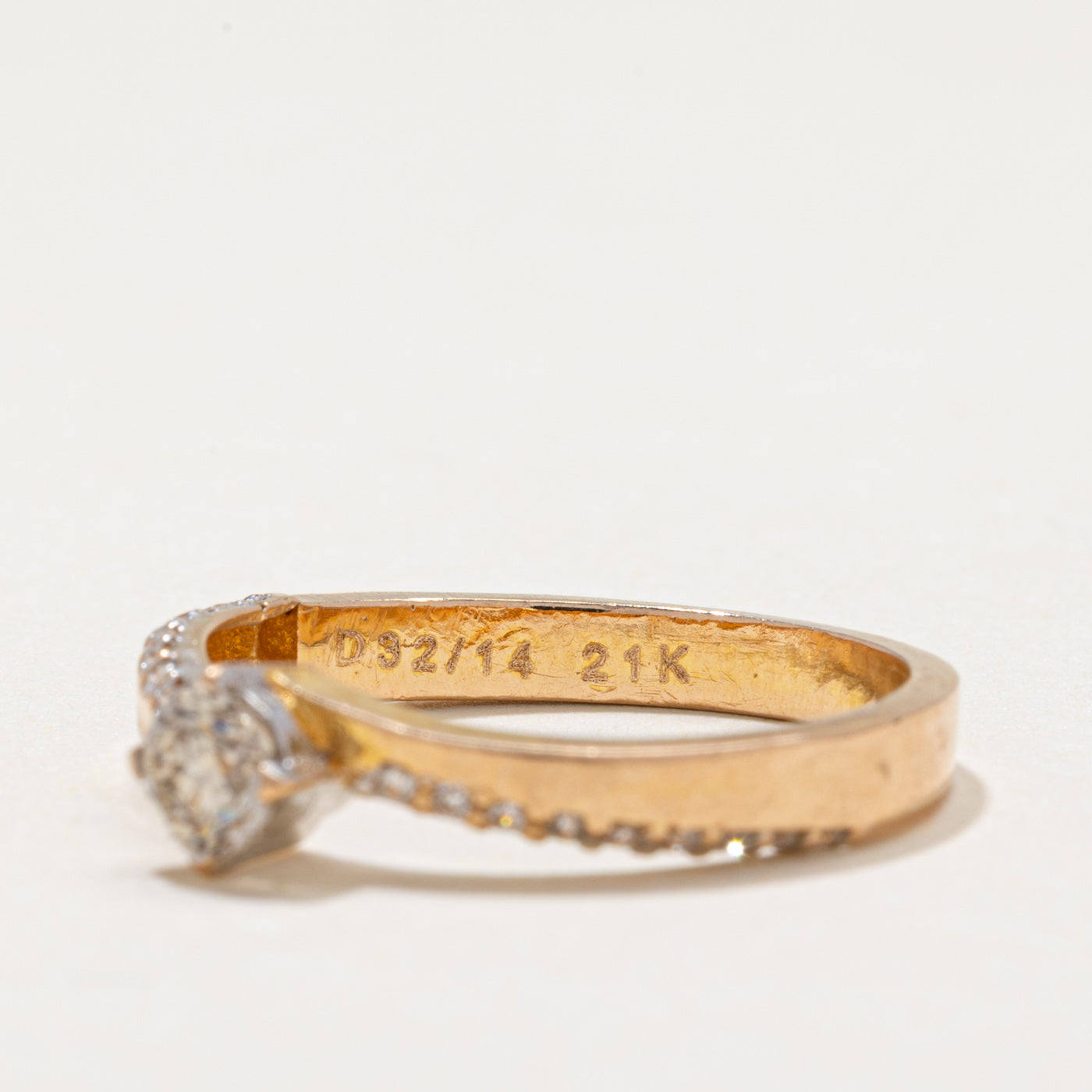 Yellow Diamond Bypass Ring | 0.46ctw | SZ 7.5