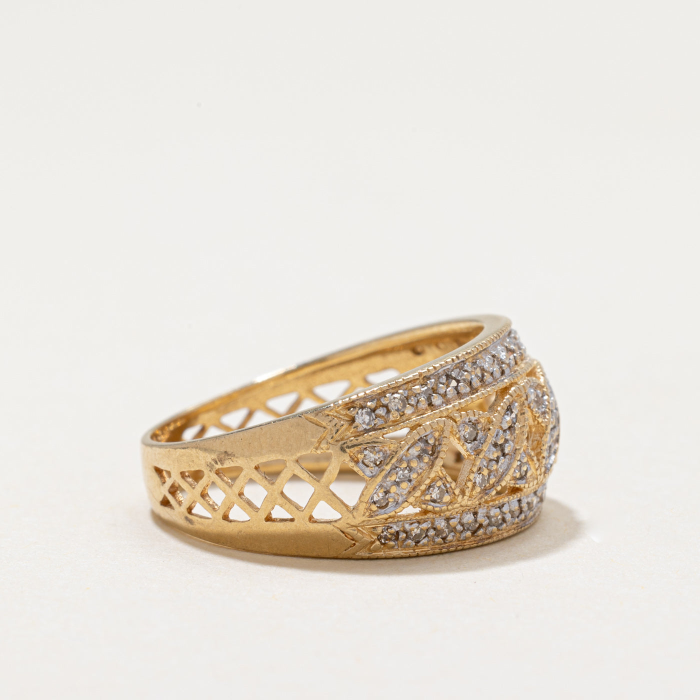 Diamond Cluster X Dome Ring | 0.28ctw | SZ 5.75