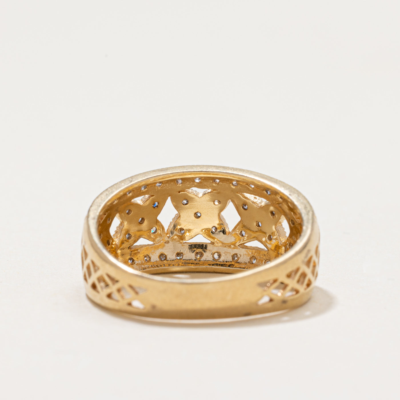 Diamond Cluster X Dome Ring | 0.28ctw | SZ 5.75