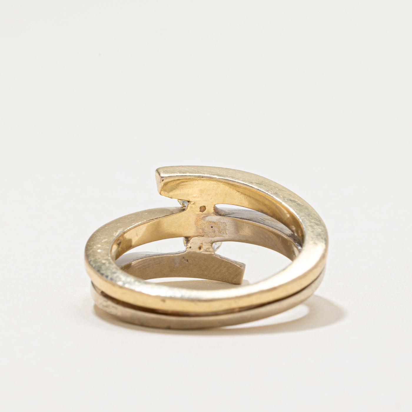 Two Stone Diamond Bypass Ring | 0.40ctw | SZ 5.5