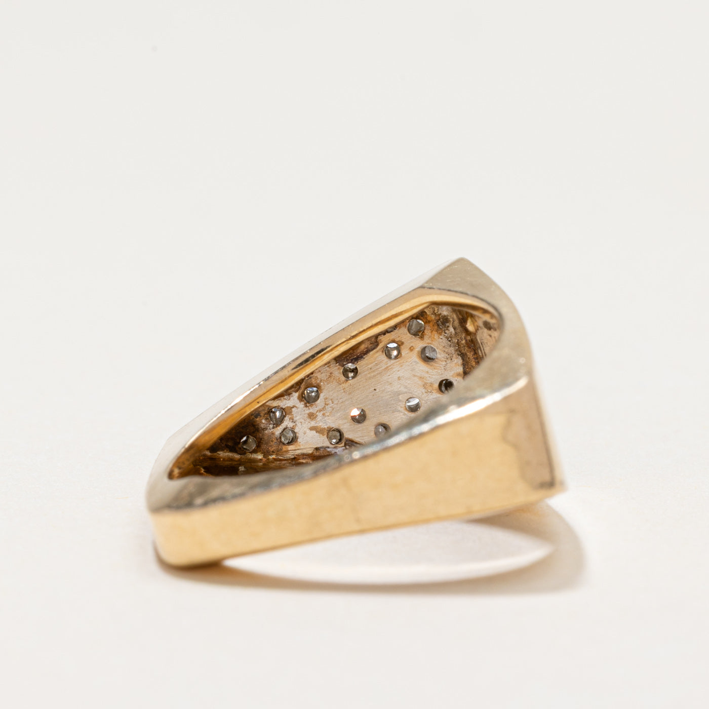 Diamond Cluster Geometric Statement Ring | 0.37ctw | SZ 5.25