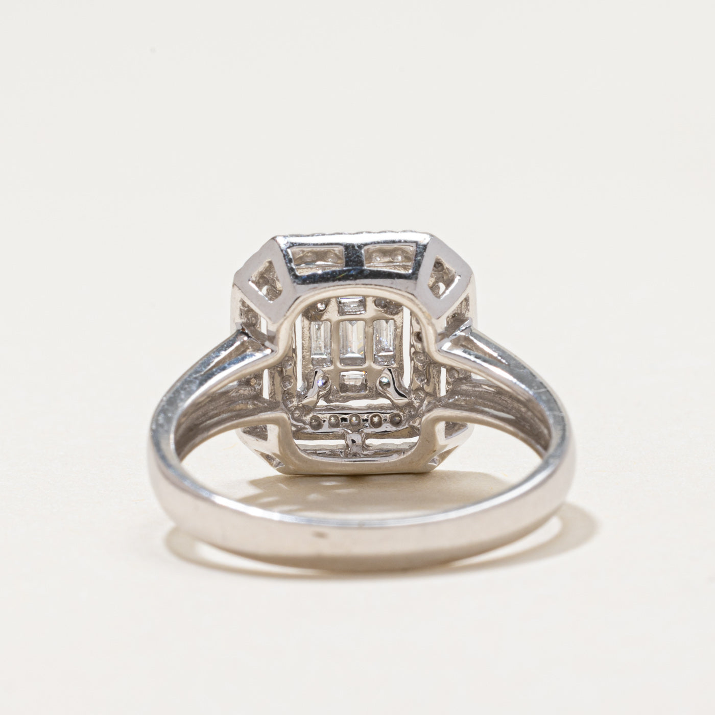 Illusion Set Diamond Double Halo Ring | 0.32ctw | SZ 6.5