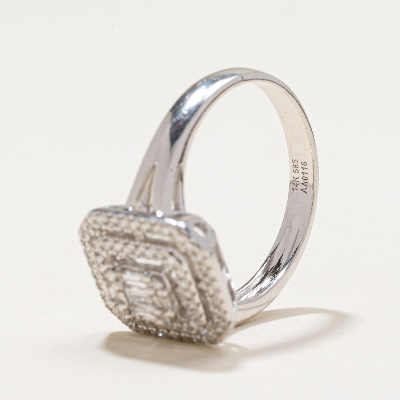 Illusion Set Diamond Double Halo Ring | 0.32ctw | SZ 6.5